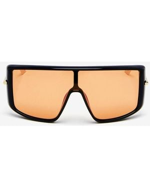 McQueen T-bar Visor Sunglasses - Black