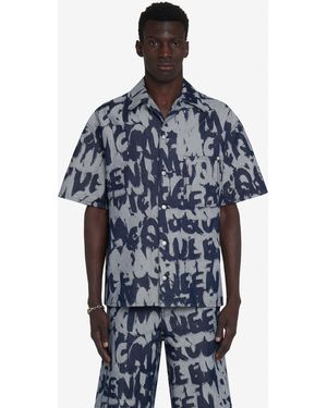 McQueen Camicia Hawaiana - Blu