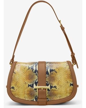 McQueen Große T-Bar Satchel - Mettallic
