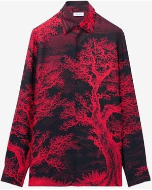 McQueen Tree Of Life' Print Shirt - Red