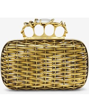 McQueen Thorn Knuckle Clutch - Metallic