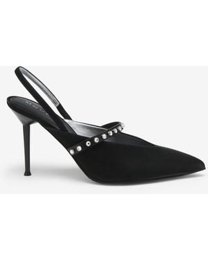 McQueen Revel Slingback - Black