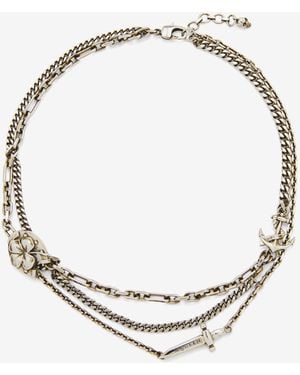 McQueen Accumulation Necklace - Weiß