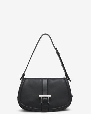 McQueen T-Bar Large Satchel - Schwarz