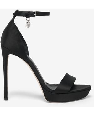 McQueen Jewel Platform Sandal - Black