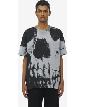 McQueen T-Shirt Skull - Metallizzato