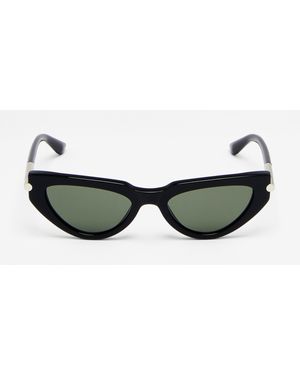 McQueen Occhiali Da Sole Cat-Eye T-Bar Icon - Verde