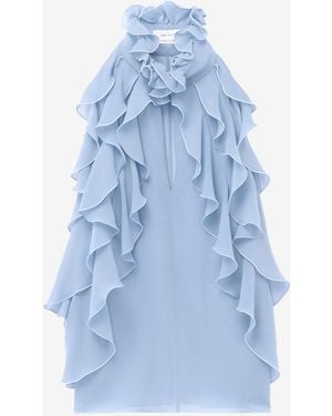 McQueen Ruffle Top - Blue