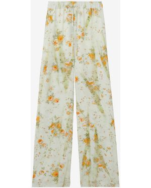 McQueen Floral Pajama Pants - White