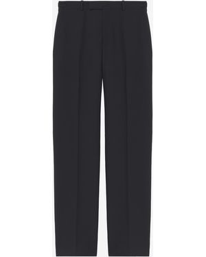 McQueen Wool Mohair Tailored Pants - Blue