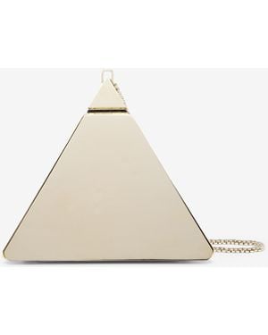 McQueen Pyramid Clutch - Natural