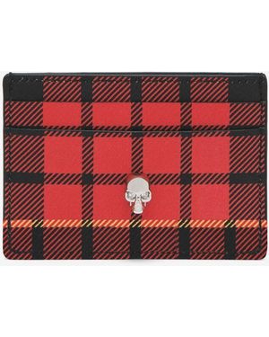 McQueen Tartan Card Holder - Red