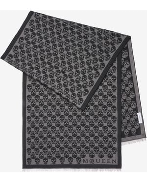 McQueen Sciarpa Skull - Nero
