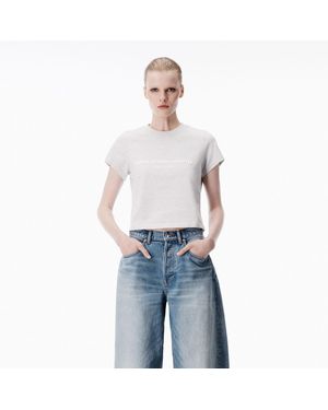 Alexander Wang Puff Logo Baby Tee - Blue
