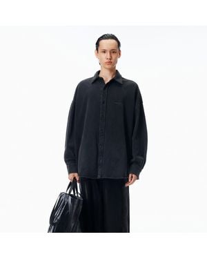 Alexander Wang Oversized Button Down - Blue