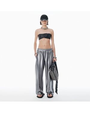Alexander Wang Satin Faille Joggers - White