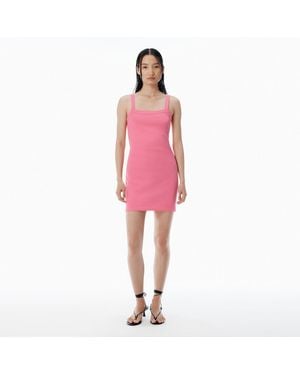Alexander Wang Waffle-Knit Cami Dress - Pink