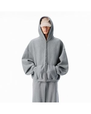 Alexander Wang Star Zip Up Hoodie - Grey