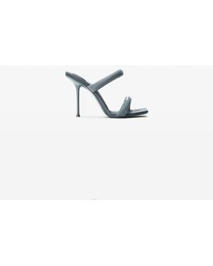 Alexander Wang Julie Webbing Sandal 105Mm - Gray
