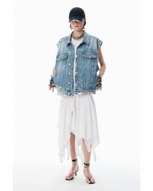 Alexander Wang Regen Denim Oversized Vest - Blue