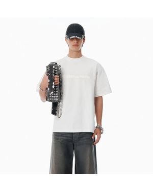 Alexander Wang Cotton Oversized Logo Tee - White