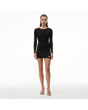 Alexander Wang Long Sleeve Loungewear Dress - Black