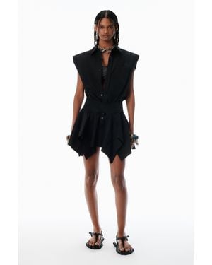 Alexander Wang Black Pre-styled Cotton Shirtdress