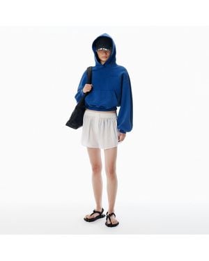 Alexander Wang Mid-Rise Boxer Shorts - Blue