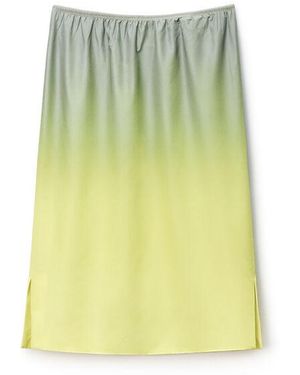 Alexander Wang Reflective Mid-Rise Midi Skirt - Green