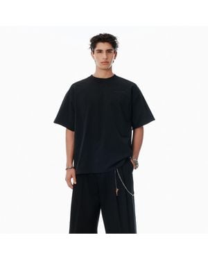 Alexander Wang Cotton Logo T-Shirt - Black