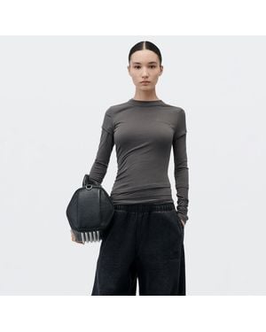 Alexander Wang Layered Long Sleeve Top - Grey