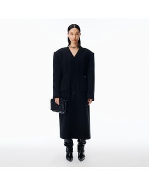 Alexander Wang Collarless Coat - Blue