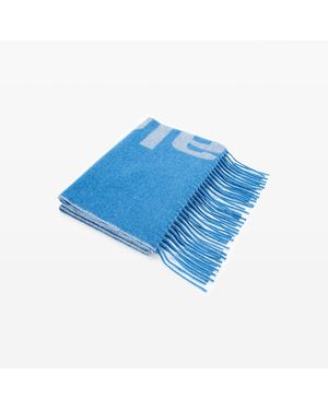 Alexander Wang Logo Jacquard Scarf - Blue