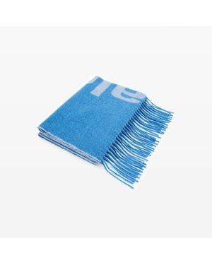 Alexander Wang Logo Jacquard Scarf - Blue