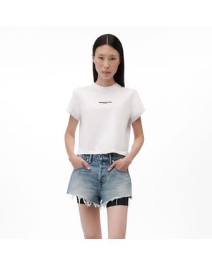 Alexander Wang Logo Print Short Sleeve Tee - Blue
