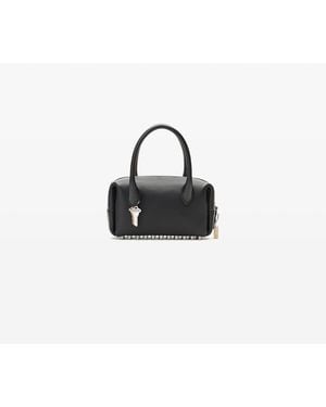 Alexander Wang Leather Roux Small Top Handle Bag - Black