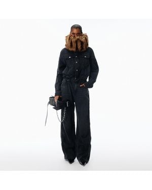 Alexander Wang Logo Embossed Ballon Jogger Pant - Black