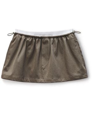 Alexander Wang Mid-Rise Mini Logo Elastic Skirt - Multicolour