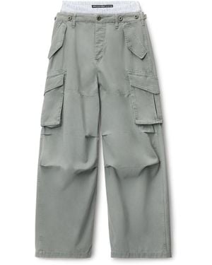 Alexander Wang Boxer Waist Cargo Pant - Grey