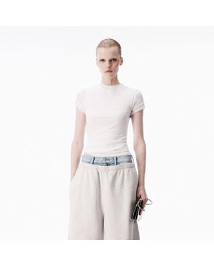 Alexander Wang Layered Short Sleeve Tee - White