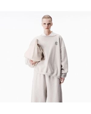 Alexander Wang Polo Dickie Sweatshirt - Natural
