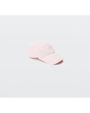 Alexander Wang Crystal Logo Twill Baseball Cap - Pink