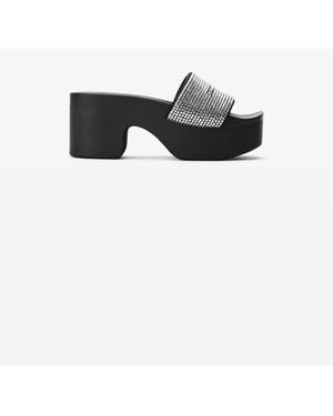 Alexander Wang Aw Hotfix Platform Slide - Black