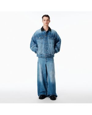 Alexander Wang Surge Wide Leg Jean - Blue