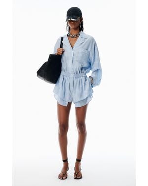 Alexander Wang Blue Pre-styled Pyjama Romper