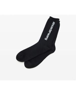 Alexander Wang Logo Sock - Black