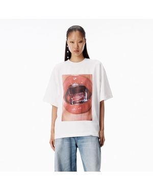 Alexander Wang Cube Oversized Tee - Red