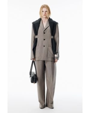 Alexander Wang Grey Wool Mohair Blazer
