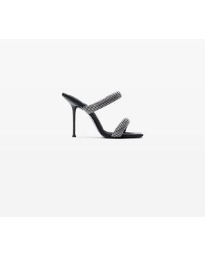 Alexander Wang Crystal Hotfix Julie Tubular Sandals - Multicolour
