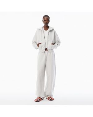 Alexander Wang Cotton Terry Sweatpant With Crystal Hotfix Drawcord - White